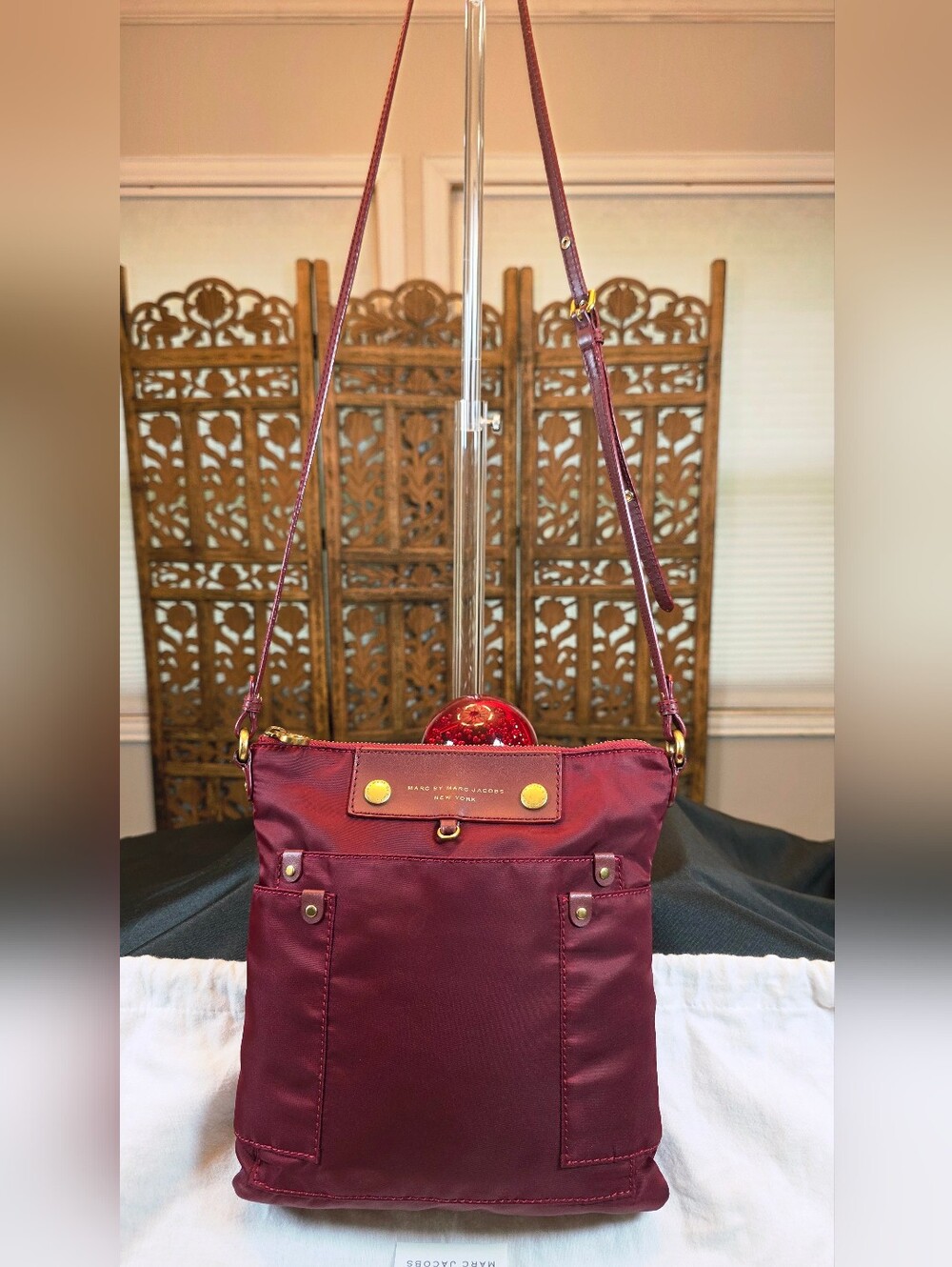 Marc by Marc Jacobs Women's Burgundy Crossbody Bag